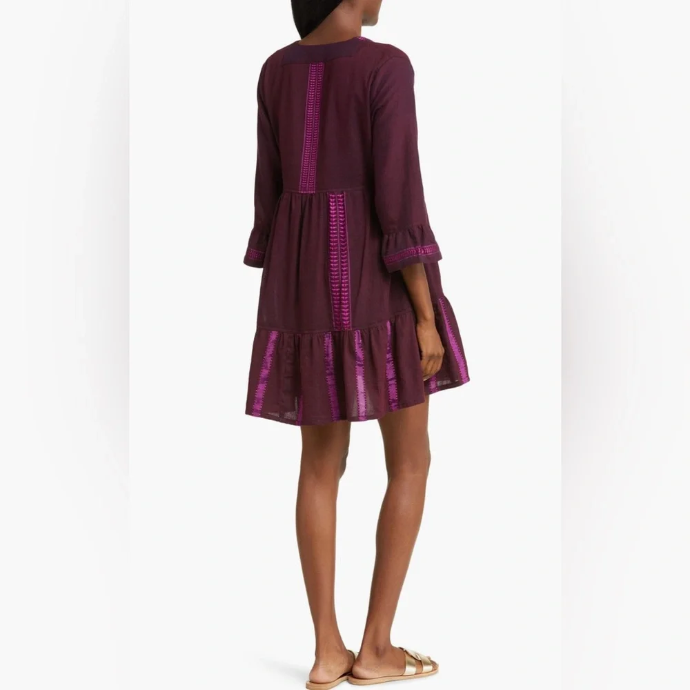 lemlem Hanna Cotton Blend Cover-Up Dress New - Picture 3 of 13